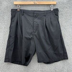 Nike Dri-FIT UV UPF Men's Size 36 Black Golf Chino Shorts Solid‎